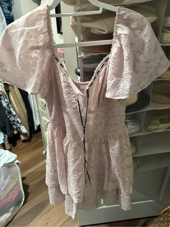 Dresses & Skirts - Light Pink Textured Babydoll Dress